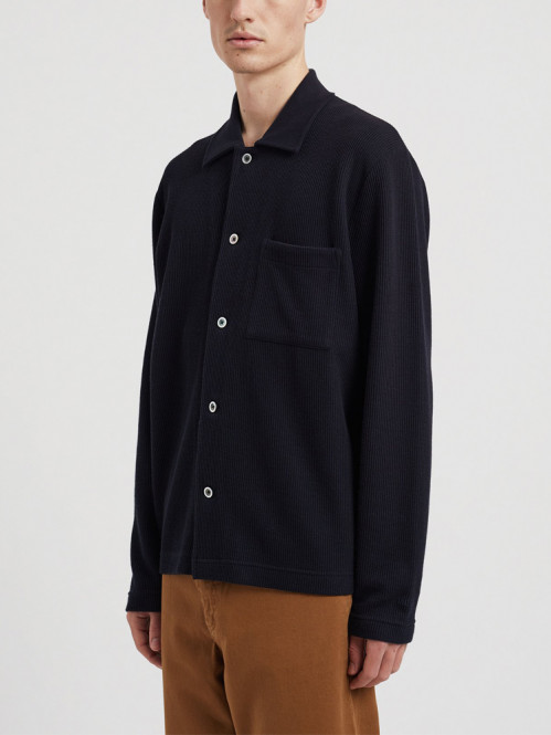 Jorn double face overshirt dk navy 