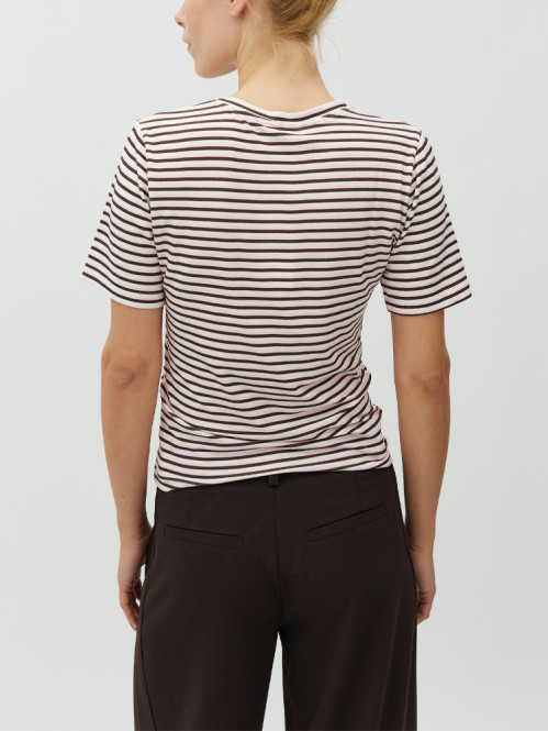 Julie-m gg t-shirt multi stripe java blossom 