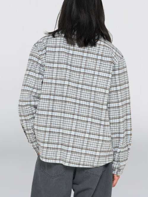 Julius shirt ls blue grey 