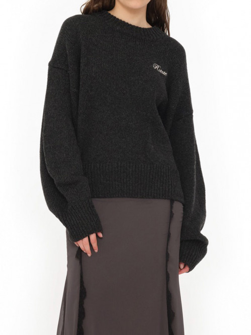Knit crewneck sweater nine iron 