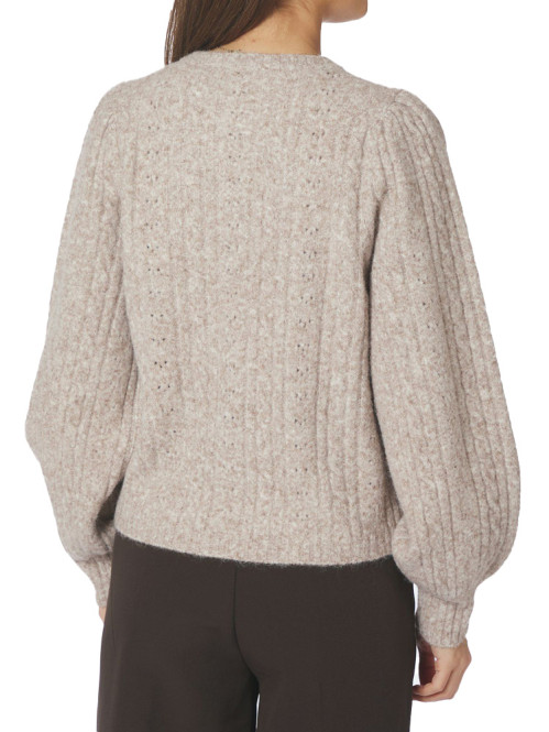 Koteas cable knit cardigan beige melange 