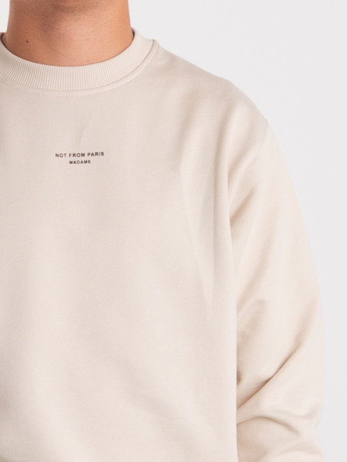 Le sweatshirt slogan classique mastic 