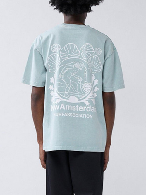 Lost surfer t-shirt teal 