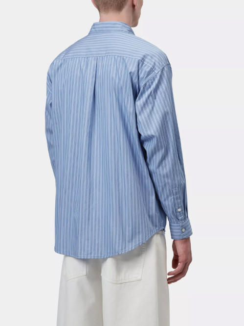 LS Keene shirt curacao stripe L