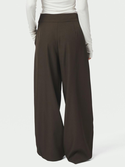 Lucille structure pant dk brown XS