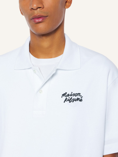 Maison Kitsuné polo shirt white 