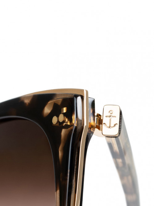 Manhattan sunglass crystal tortoise brown OS