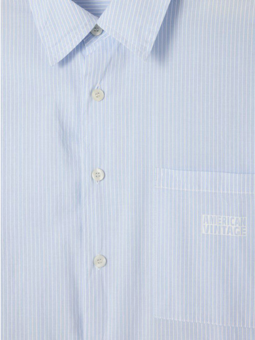 Melu 06a shirt rayures bleues 