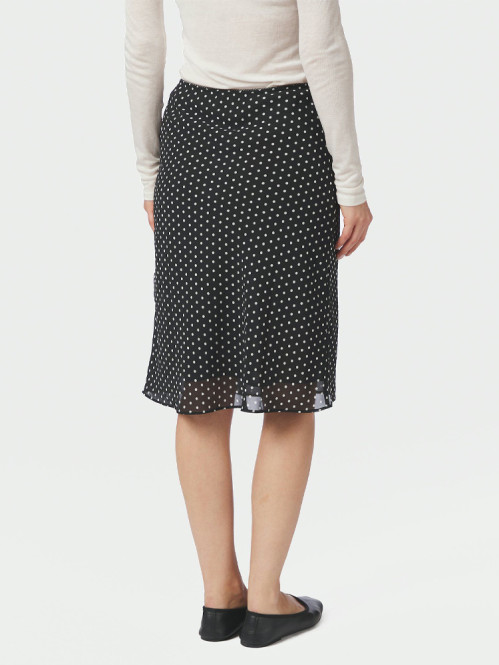 Mindie mini dot skirt black 