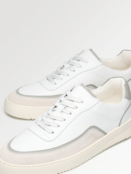 Mondo stack sneaker nappa wht off wht 
