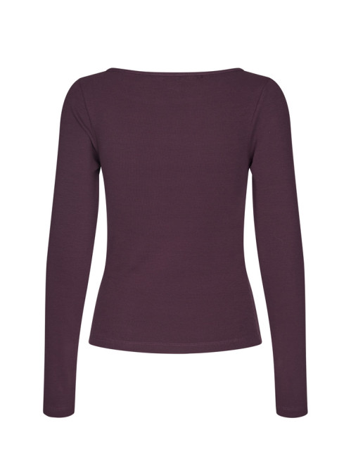 Nanlia-m evelyn t-shirt deep purple 