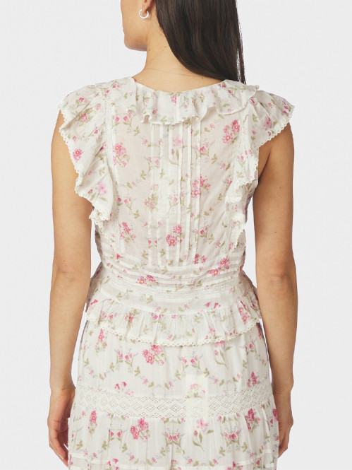 Netali spring flower top off white 