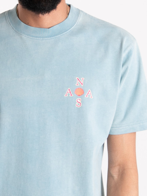 Surfboard t-shirt washed blue 