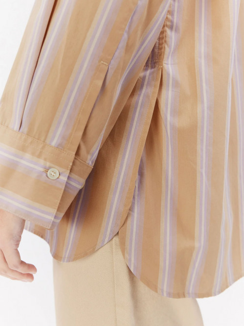 Noelle blouse beige stripe 