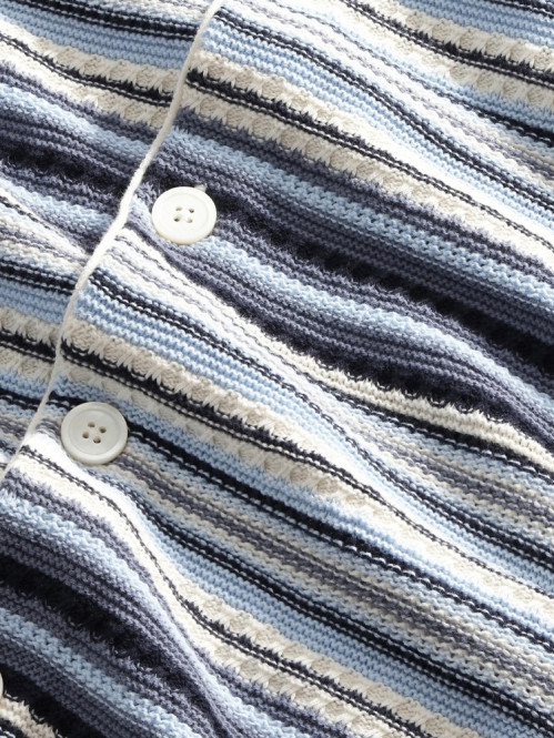 Nolan polo cardigan navy multi 