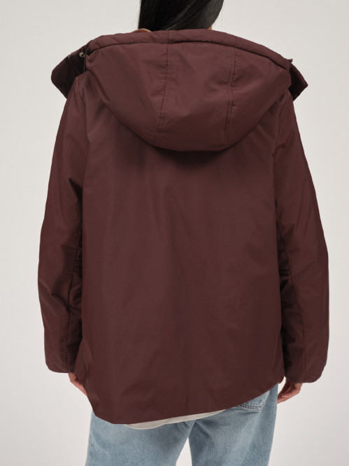 Olivia rain jacket dk brown 