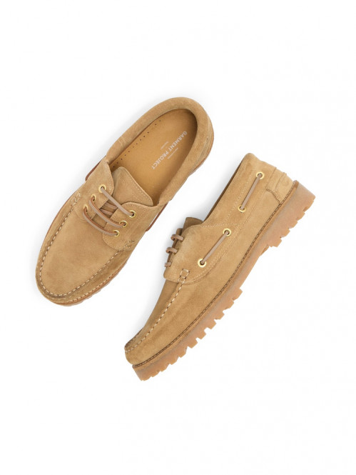 Ollie boat mokassin earth suede 