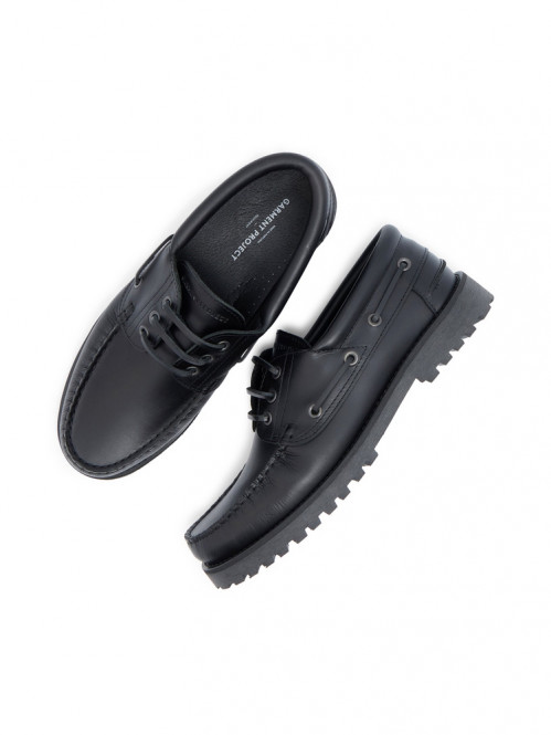 Ollie boat mokassin black 