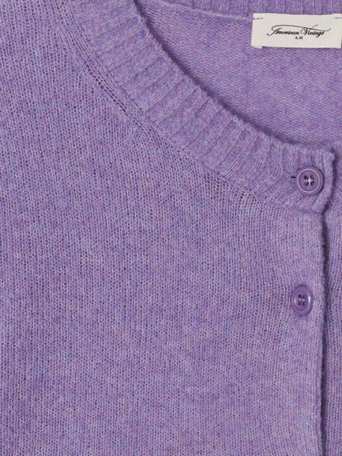 Oui 19a cardigan viola chine 