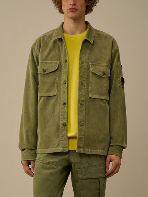 Overshirt corduroy seagrass 