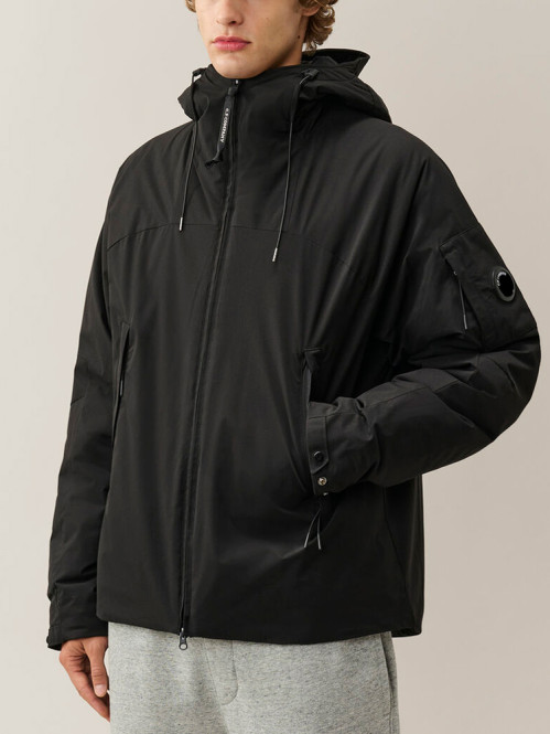 Pro tek primaloft silver hooded lens jacket black 
