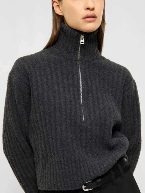 Pyrola pullover dk grey mel M