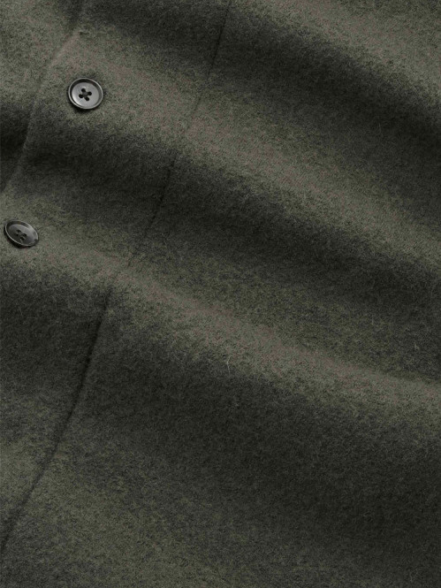 Reed wool shirt dark army 