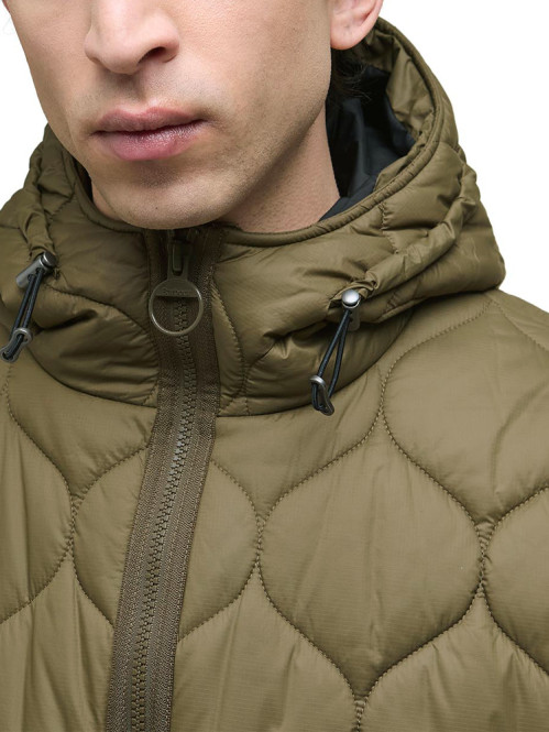 Reengineered hooded jacket beech 