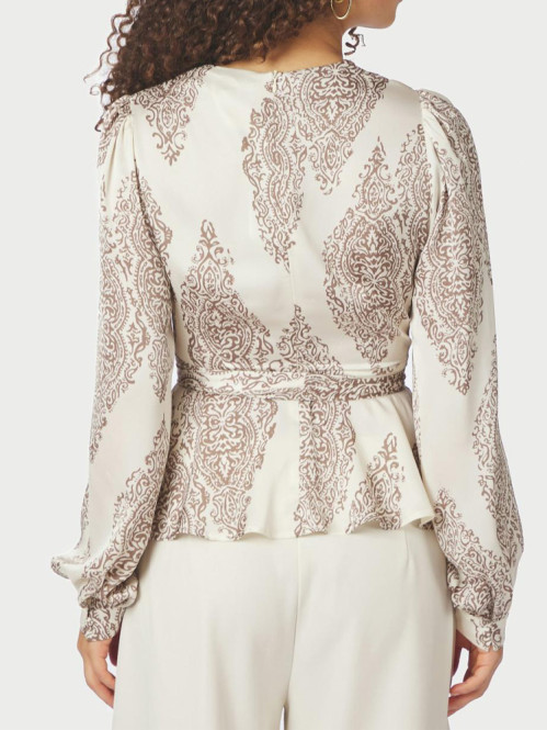 Rista paisley drop blouse ivory XS