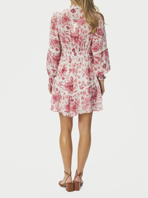 Roberta flower print dress evening rose M