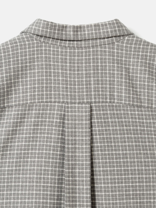 Rodrik shirt dk grey check 