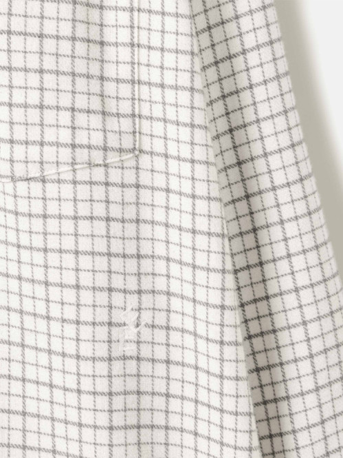 Rodrik shirt white check 