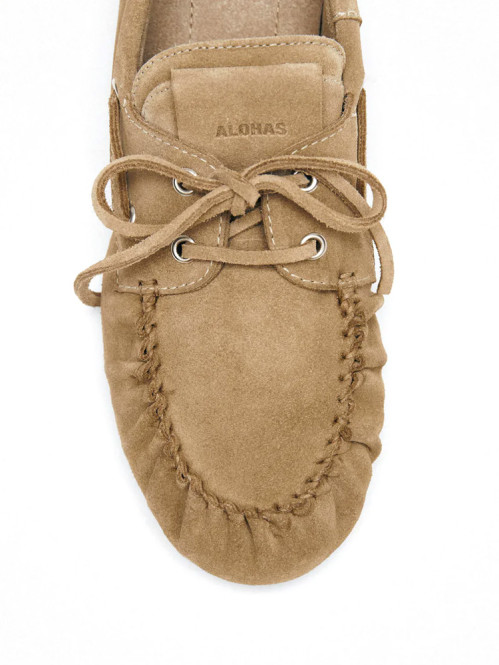 Rowan loafers suede beige 
