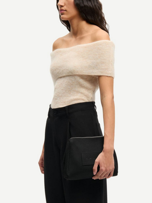Sahera knit top bone white mel 