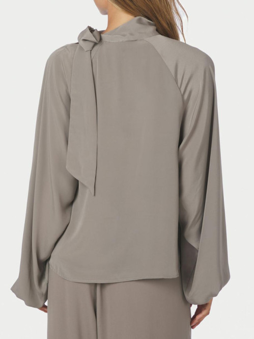Saline blouse warm grey 