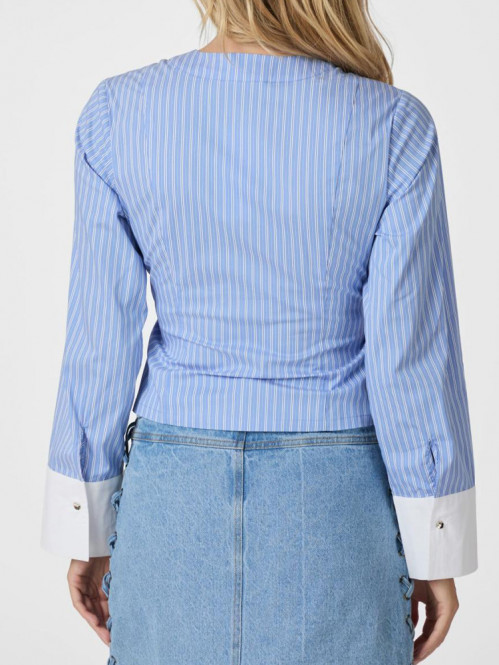 Salvia stripe shirt light blue 