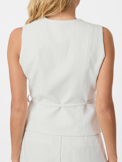 Samara ramie waistcoat off wht S