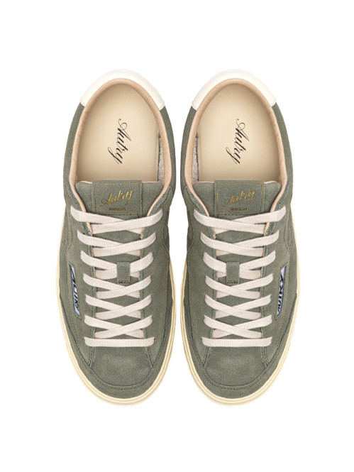 Windscape low m sneaker suede smoked green 