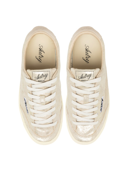 Windscape low w sneaker suede platinum 