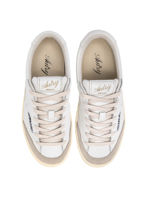 Windscape low w sneaker leather white 