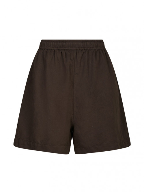 Shala linen shorts dark brown 