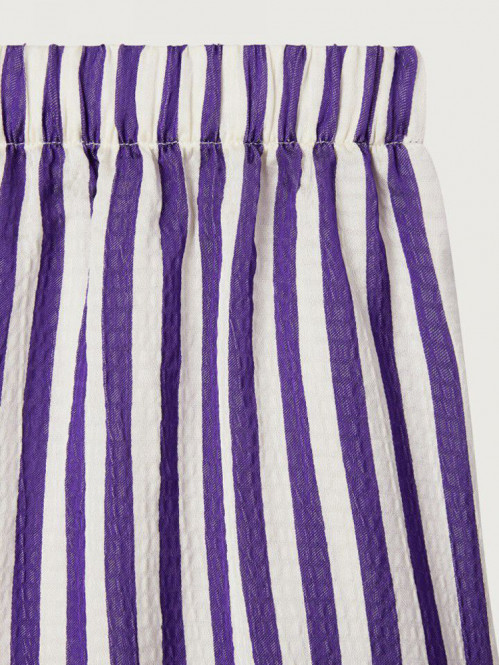 Shan 09bi shorts rayures violet 