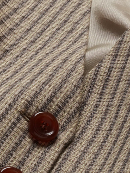 Sineriaa check waistcoat sand stone 