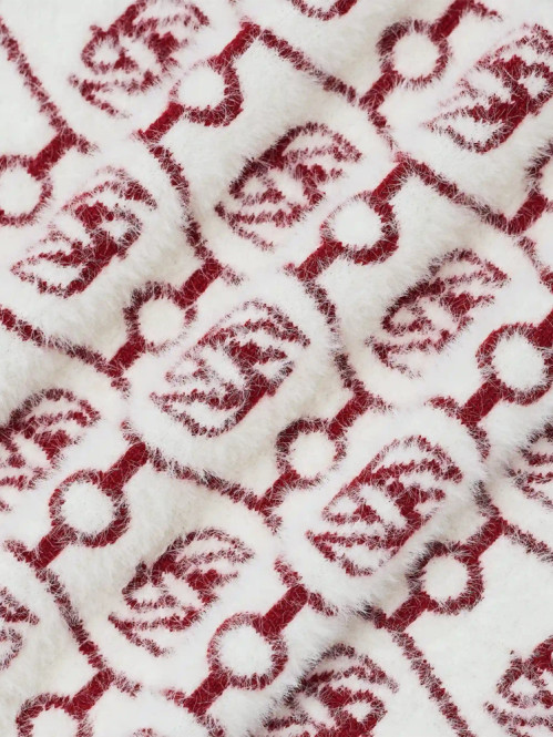D mirror monogram knit cardigan off white 