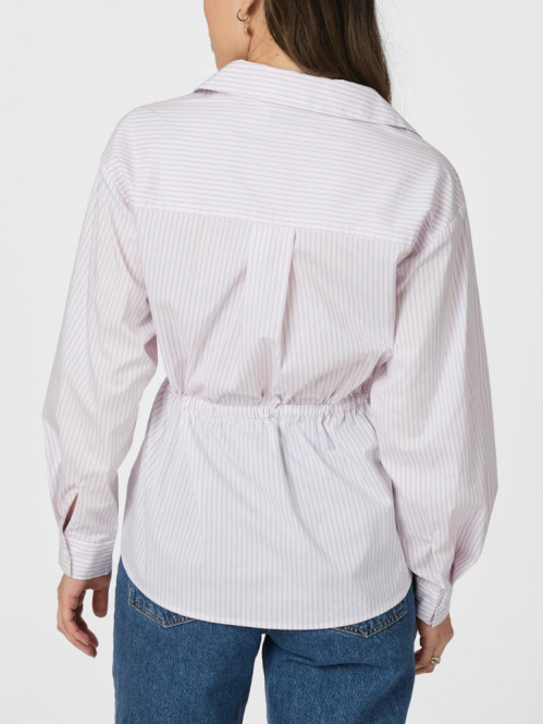 Solei small stripe shirt light pink 