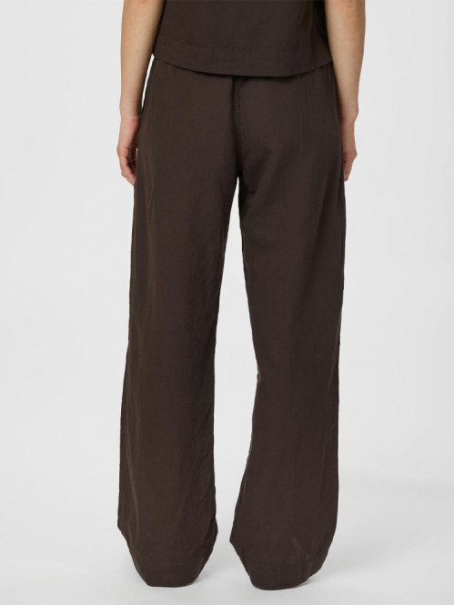 Sonar linen pant dark brown 
