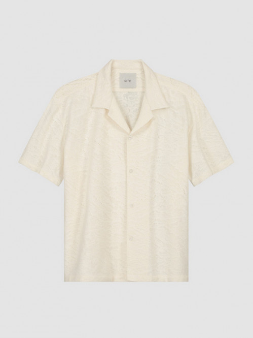 Crochet shirt cream 