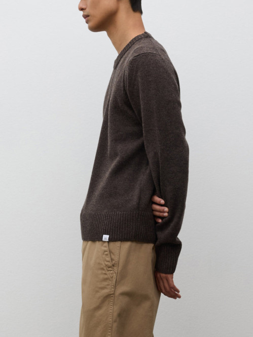 Stensmark lambswool pullover brown 