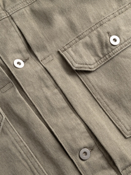 Storadal resist dyed twill jacket vetiver 