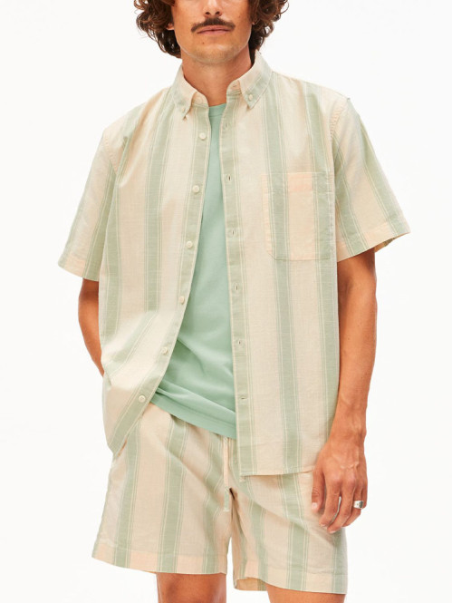 Striped shortsleeve shirt foam 